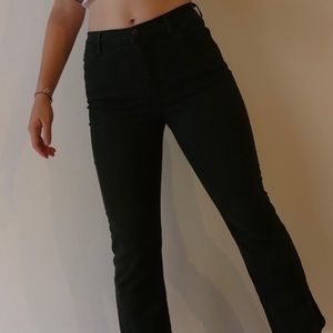 Green slightly boot cut jeans!